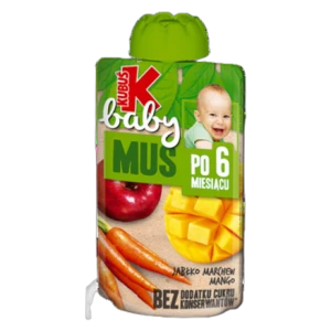 Kubuś Baby Mus po 6 miesiącu jabłko marchew mango 100 g