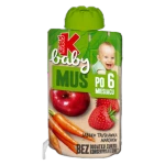 Kubuś Baby Mus po 6 miesiącu jabłko truskawka marchew 100 g