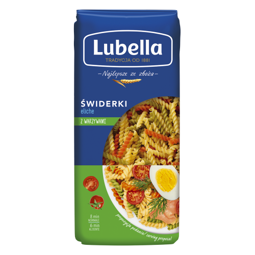 Makaron świderki z warzywami eliche Lubella 400g