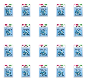 Dekoracje - śnieżynka (niebieska) Lucatto 30g X20