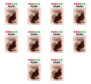 Polewa twarda ciemna czekolada Lucatto 100g X10