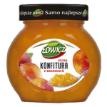 Konfitura extra z brzoskwiń o obniżonej zawartości cukrów Łowicz 240 g