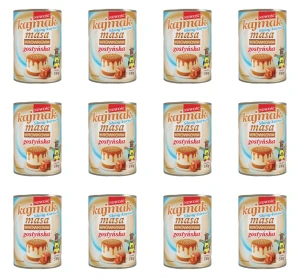 Spółdzielnia Mleczarska w Gostyniu. Kajmak słony karmel masa krówkowa gostyńska 510g X12