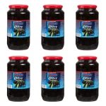 Hiszpańskie oliwki czarne bez pestki w słonej zalewie GIANA 935ml X6