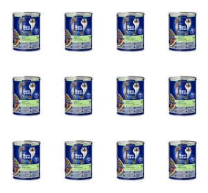 OptiVital puszka - pełnoporcjowa karma dla sterylizowanych kotów. Z cielęciną w sosie 415g X12
