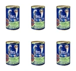 OptiVital puszka - soczyste kawałki dla dorosłych psów z cielęciną, sercami, wątróbką i marchewką w sosie 1250g X6