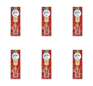 Glade® Reed Diffuser - Warm Apple Pie™ , odświeżacz powietrza pachnące patyczki 50ml X6