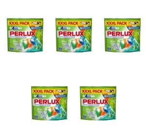 Perlux Żelowe kapsułki do prania uniwersalne XXXL 52 szt X5