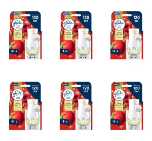 Glade® electric scented oil - Warm Apple Pie™ - elektryczny odświeżacz powietrza 20ml X6