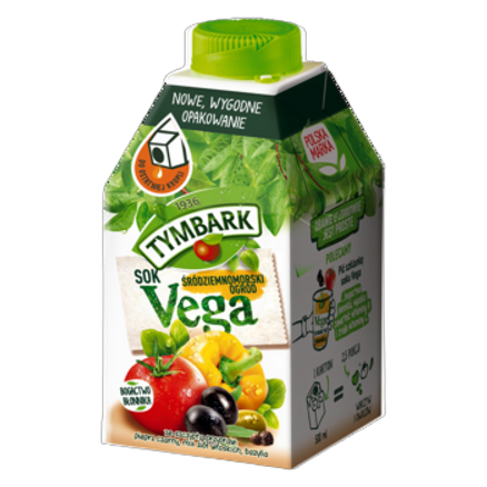 Sok z warzyw i owoców Tymbark Vega Śródziemnomorski ogród 500 ml Sok z warzyw i owoców Tymbark Vega Śródziemnomorski ogród 500ml