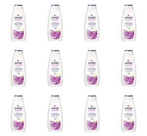 Apart Double Care Nawilżający żel pod prysznic i płyn do kąpieli 2w1 lawenda i wanilia 900ml X12