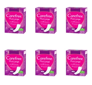 Carefree Plus Large Aloe, wkładki higieniczne 48 szt. X6