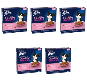 FELIX JUNIOR Doubly Delicious Kurczak 800 g X5