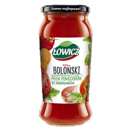 Sos boloński Łowicz 500 g Sos boloński Łowicz 500g