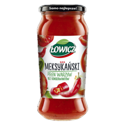 Sos meksykański Łowicz 500 g Sos meksykański Łowicz 500g