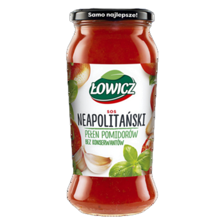 Sos neapolitański Łowicz 500 g Sos neapolitański Łowicz 500g