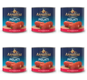 Pomidory Pelati całe obrane 2,5kg Annalisa X6