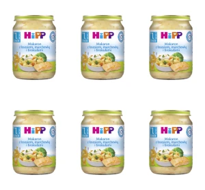 HiPP, Makaron z łososiem, marchewką i brokułami, 250 g X6