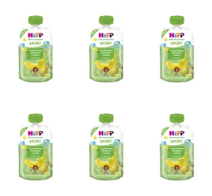 HiPP SPORT Gruszki-Banany-Winogrona z owsem BIO, po 1. roku, 120 g X6