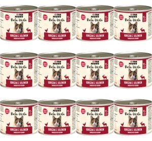 Pan Mięsko Kocia Uczta Kurczak z jeleniem 200 g X12
