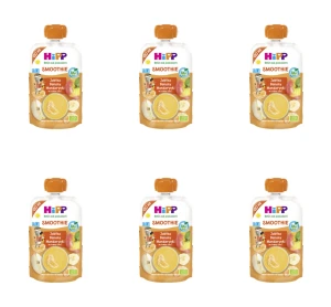 HiPP SMOOTHIE Jabłka-Banany-Mandarynki BIO 120 ml X6