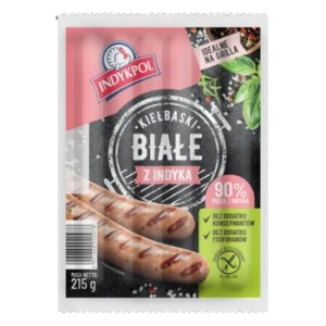 Kiełbaski białe z indyka 215 g Indykpol
