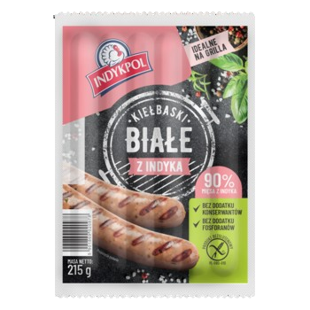 Kiełbaski białe z indyka 215 g Indykpol 0d2fbfd4b5ede13104512a97393df304.png