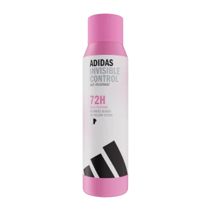 adidas Invisible Control antyperspirant w sprayu dla kobiet bez białych plam i żółtych śladów, 150 ml