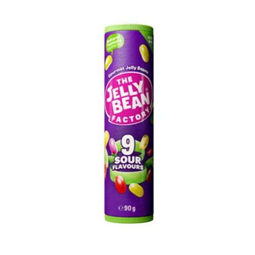 Cukierki do żucia The Jelly Bean Factory, 9 smaków, kwaśne, 90 g, tube 1768524532608-50632-3-nqo52x7.png