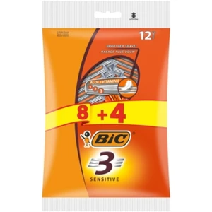 BIC 3 Sensitive maszynka do golenia pouch 8+4 szt.