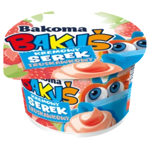 Serek kremowy Bakuś Truskawka 125g