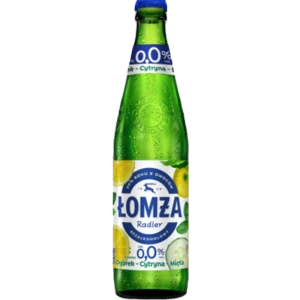 Łomża Radler Ogórek - cytryna - mięta 20% soku butelka bezzwrotna 500 ml