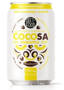 Woda kokosowa z sokiem z ananasa NFC 330 ml