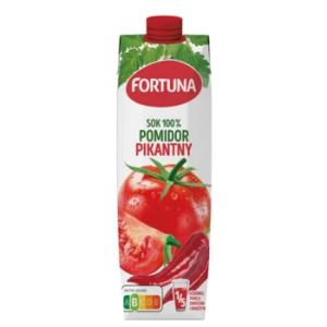 Sok 100% pomidorowy pikantny Fortuna 1 l