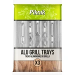 Tacka aluminiowa do grilla mini 230X160 mm 3 sztuki PIKNIK