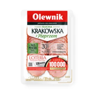 Sucha krakowska z pieprzem 80 g Olewnik