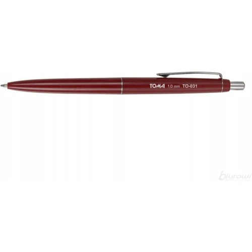 Długopis automatyczny ASYSTENT bordowy wkład niebieski 1mm TO-031 TOMA 11797.jpg