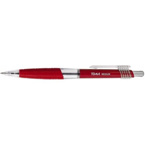 Długopisy automatyczny MEDIUM 1.0mm czerwony TOMA TO-038 18843.jpg