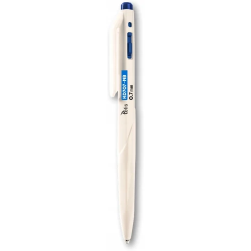 Długopis automatyczny 0,7mm niebieski biała obudowa KD707-NB TETIS 70761.jpg
