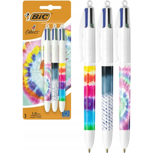 Długopis 4 COLOURS ( 3 sztuki ) mix obudów 503772 BIC 74864.jpg