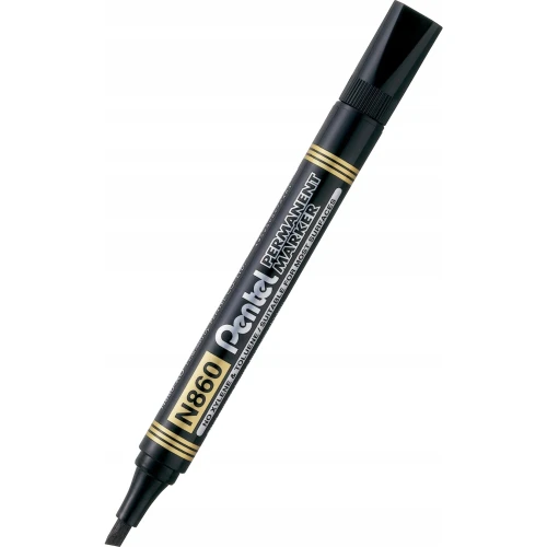 Marker permanentny N860 czarny ścięta końcówka PENTEL 36725.jpg