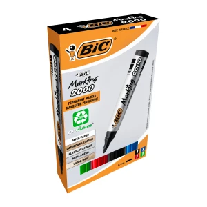 BIC Marking 2000 ECOlutions marker permanentny miks kolorów okrągła końcówka blister 4szt