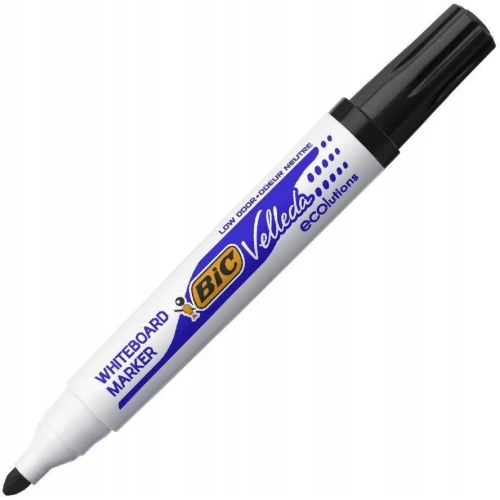 Marker VELLEDA 1701 suchościeralny czarny BIC ECO okrągła końcówka 904937 44550.jpg