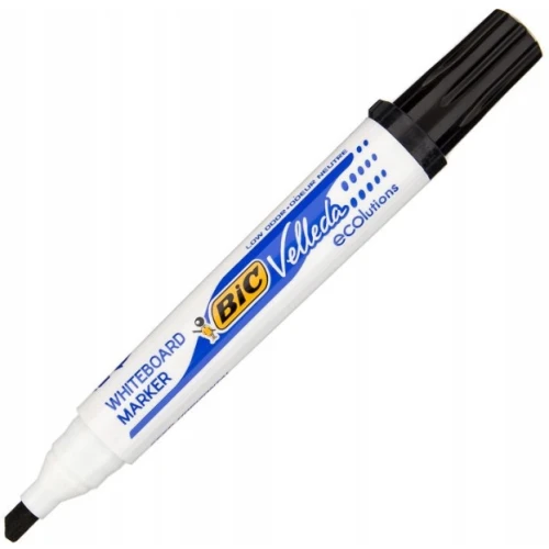Marker VELLEDA 1751 suchościeralny czarny BIC ECO ścięta końcówka 904946 37513.jpg