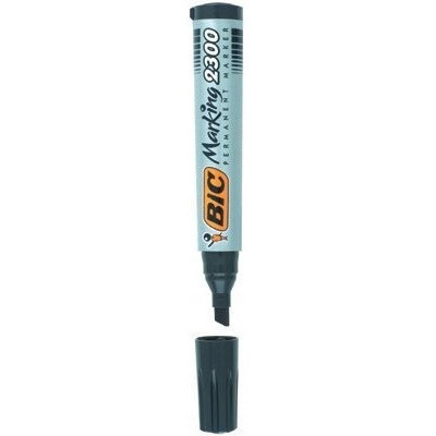 Marker permanentny BIC 2300 niebieski ścięta końcówka 820925 43608.jpg