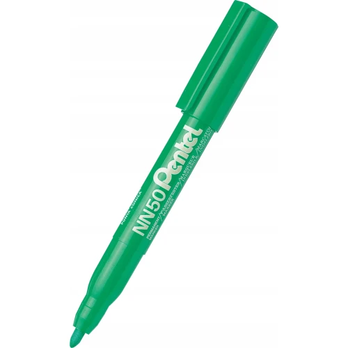 Marker permanentny NN50 zielony okrągła końcówka PENTEL 40739.jpg