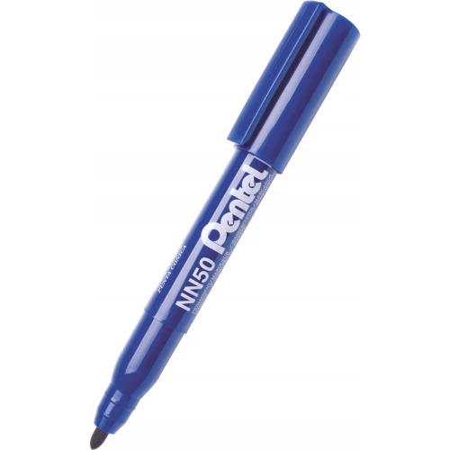 Marker permanentny NN50 niebieski okrągła końcówka PENTEL 45973.jpg