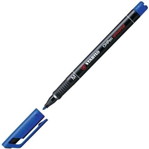 Foliopis STABILO OHPen M niezmywalny 1.0mm niebieski 843/41 4625.jpg