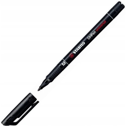Foliopis STABILO OHPen M niezmywalny 1.0mm czarny 843/46 38157.jpg