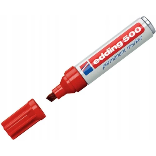 Marker EDDING E-500 czerwony końcówka ścięta 10980.jpg